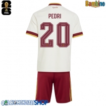 Maglie da calcio Spagna Pedri Gonzalez #20 Seconda Maglia Bambino Mondiali 2026  Manica Corta + Pantaloni corti)